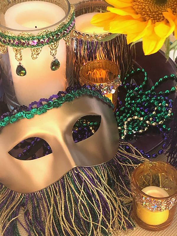 Mardi Gras Mask and Decor